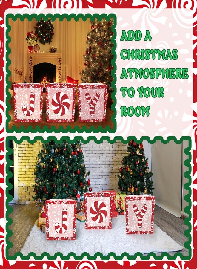 Demonwer 3 Pcs Christmas Balloons Boxes Large Christmas Candy Cane Balloon Boxes Cute Cartoon Gifts Boxes Holiday Party Box for Winter Xmas Holiday New Year Party Supplies - Image 5